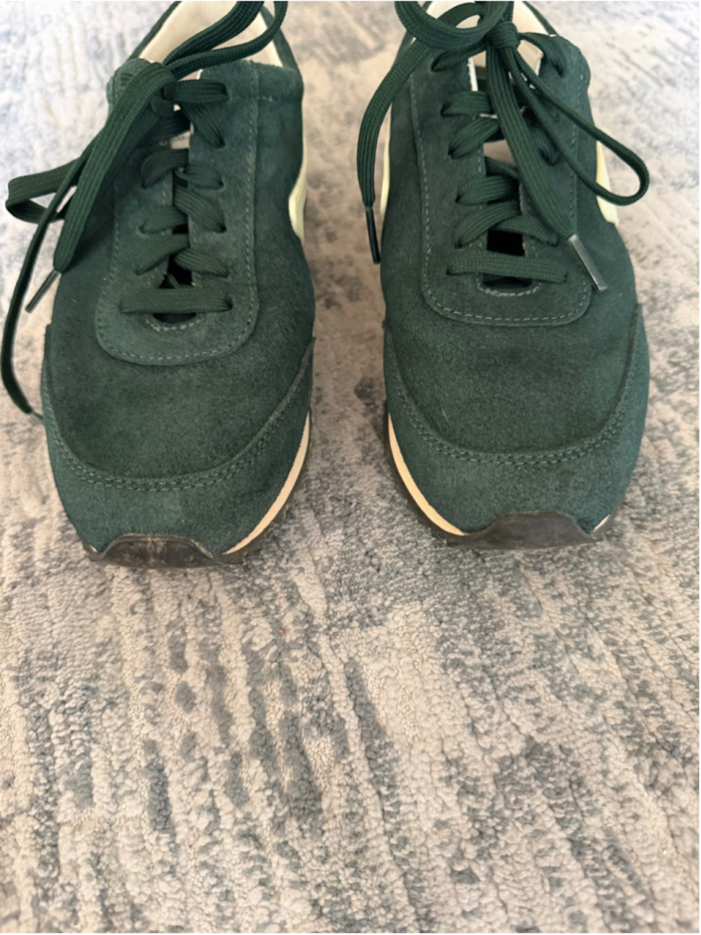 rag & bone Retro Runner Green Suede Sneakers Women’s EU 38.5 US 8.5 - Picture 4 of 10